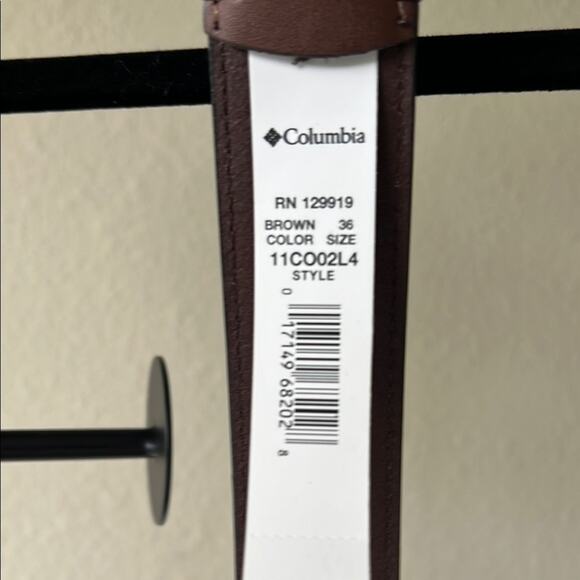 NWT Columbia Brown Leather Belt for Men - size 36 - Picture 4 of 5